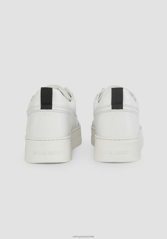 4R2JF301 calzado hombres Antony Morato blanco zapatillas bajas flint de cuero