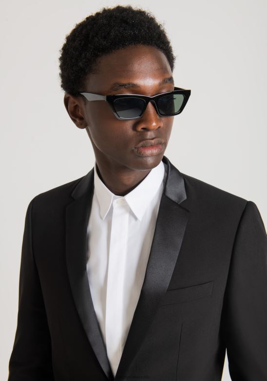 4R2JF131 ropa hombres Antony Morato blanco camisa con gemelos