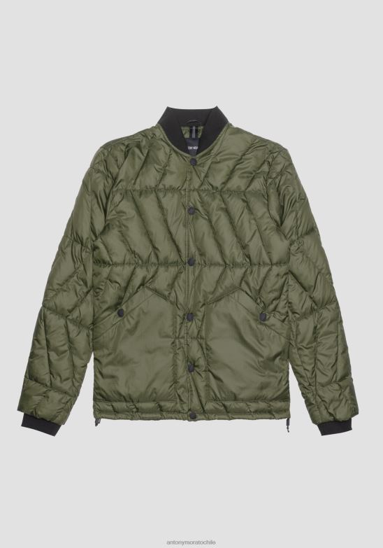 4R2JF25 ropa hombres Antony Morato 4074 Chaqueta regular fit de tejido técnico con acolchado ecológico sorona aura