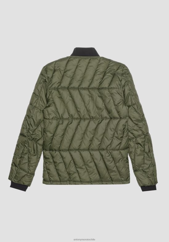 4R2JF25 ropa hombres Antony Morato 4074 Chaqueta regular fit de tejido técnico con acolchado ecológico sorona aura